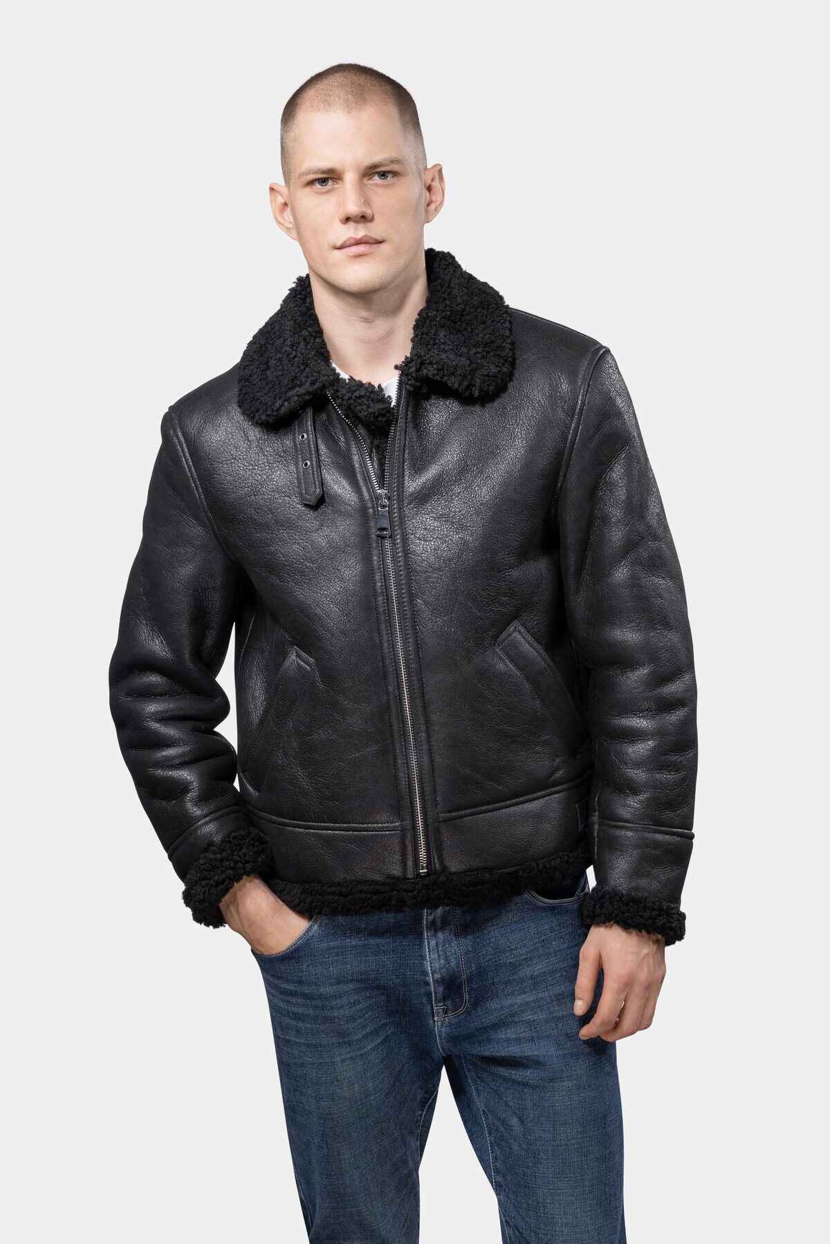 leather jacket black goettig7